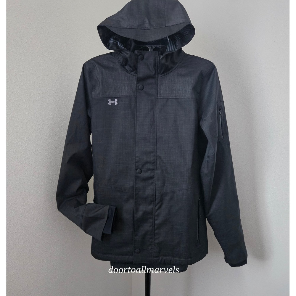 Under Armour Tech ArmourStorm ColdGear Infrared Hooded Jacket sz S Waterproof